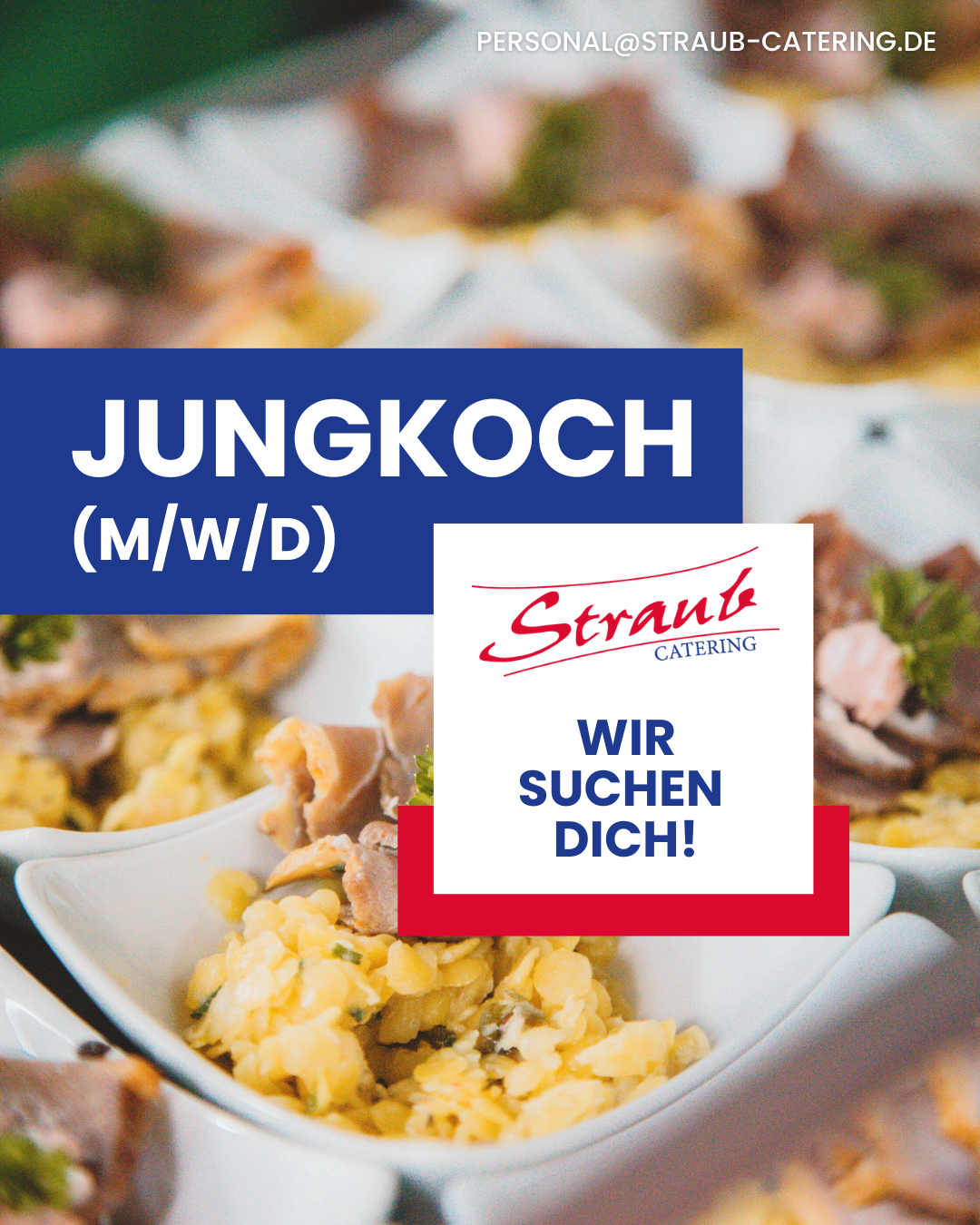 Stellenanzeige Jungkoch Straub Catering