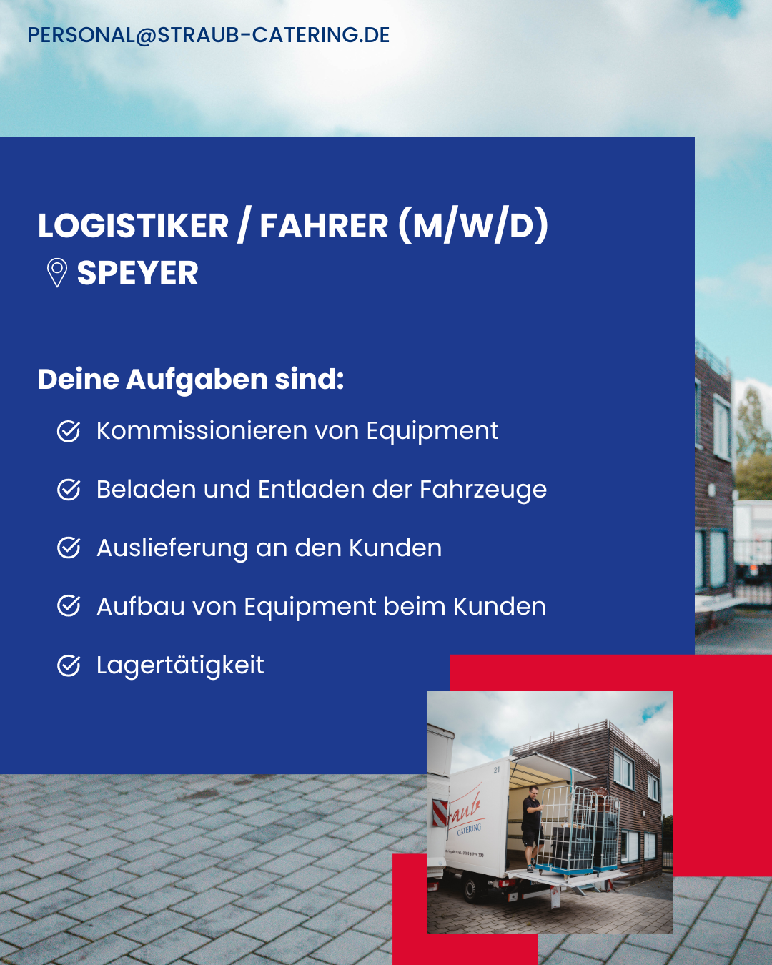 Stellenanzeige Logistiker / Fahrer