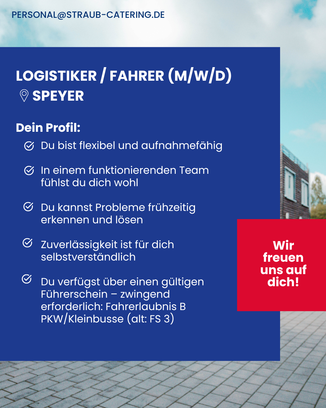 Stellenanzeige Logistiker / Fahrer